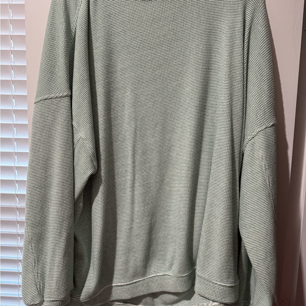 Aerie Big Hug Green Sweatshirt